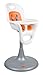 Boon Flair Pedestal Highchair (White/Orange)
