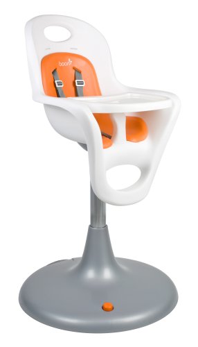 Boon Flair Pedestal Highchair (White/Orange)