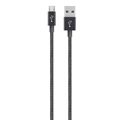 Belkin Premium MIXIT Metallic Micro-USB auf USB-A Lade-/Sync Kabel (1,2m) schwarz