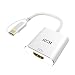 Produktbild ICZI USB C auf HDMI Adapter Aluminium, 4K, vergoldete Stecker, Typ C zu HDMI Konverter für MacBook Pro 2016, das neue MacBook, Microsoft Lumia 950 / 950XL, LG G5, Chromebook Pixel usw. (Silber)