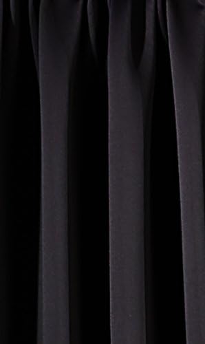 Opaque Blackout Curtain Type 139 with Heading Tape and Concealed Loops, Thermal Curtain, Light-Proof 245 x 135 cm Top Quality black