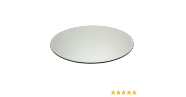 Star Glass 30cm 12 Round Mirror Candle Plates Wedding Table