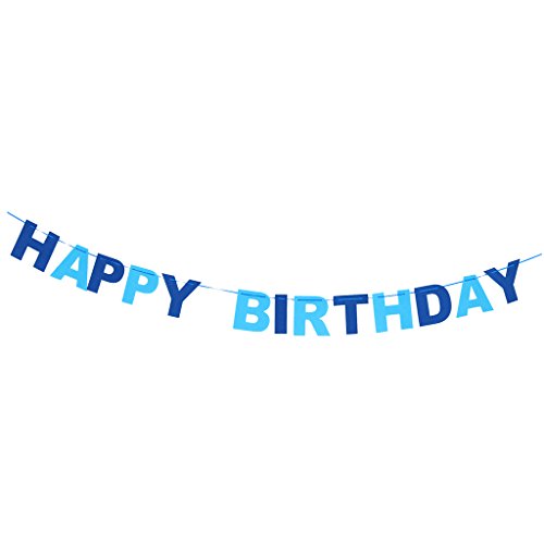 Generic 2.8m HAPPY BIRTHDAY , Alles Gute Zum Geburtstag , Filz Wimpel Fahnen Girlande Banner Kind Baby Geburtstag Partei Dekor - 7
