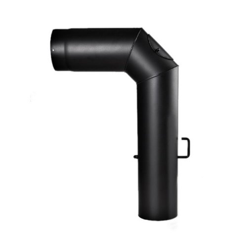 Ø 120 mm – Ofenrohrset kantig Schwarz - 2