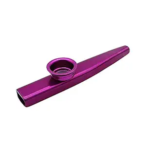 WildCard India Kazoo Aluminum Alloy Metal with 5pcs Flute Diaphragm Gift for Kids Music Lovers