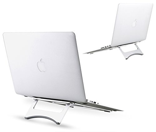 Faltbarer Laptop Ständer, J-Bonest Universal Aluminium Laptop-Standplatz Notizbuch-Kühlen Ergonomischer Komfortabler Notebook Halterung Leichtklapp Computer Halter für 11-15 Zoll (Faltbar) - 6