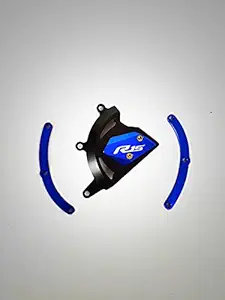 Darpansarvan Yamaha R15 V3 Clutch Case Protector Crash Guard (Blue)