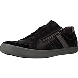 Geox HALVER U943AA Hombre Zapatillas,mínimo,zapatos deportivos,zapatillas con cordones,transpirable,Calzado,sneaker,sp order,de caballero,SCHWARZ(Negro)