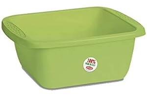 Stefanplast BACINELLA Rettangolare 10LT col.Verde Primavera, Colori Assortiti, 10 lt