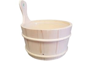 SudoreWell® Seau de Sauna 4,0 l avec Insert - Accessoire pour Sauna