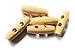 Produktbild Beige Holz Knebelknöpfe 30mm Knopf basteln nähen DIY Dufflecoatverschluss (10)