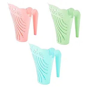 Emily Pets Scoopers Easy to Scoop Durable for Cats & Puppy Cat Litter Scoop and Sifter Plastic with Hanging Training Hole Classic Green Medium Pack of 3