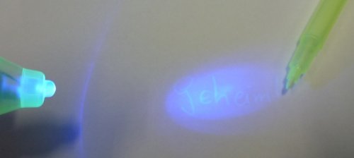 SolPortalHome 12 Stück Geheimstifte, mit UV Licht, Unsichtbar Schreiben, Geheime Nachrichten, Geheim Stift - 3