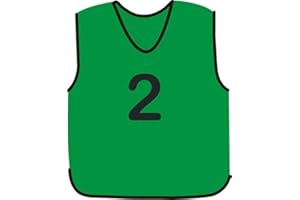 PROSTYLE SPORTS NUMBERED FOOTBALL MESH TRAINING SPORTS BIBS (1-10 OR number of your choice)-Front Only