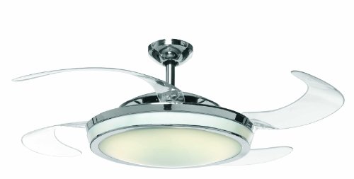 Preisvergleich Produktbild FANAWAY Deckenventilator EVO1 Prevail, einklappbare Flügel inklusive Fernbedienung mit T5 Leuchtmittel, 122 cm Durchmesser, 210899