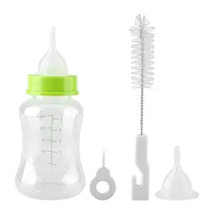 Picckola International Pet Nursing Kit Milk 150 ml with Extra Nipple, Bottle Cleaner and Hole Pin Colour May Vary