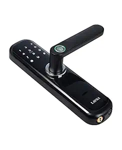 LAVNA Smart Door Lock with WiFi/Fingerprint/Card/PIN/Key Unlock Option (Modle : L-A28, Black)