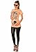 Glamour Empire Maternity Pregnancy Skeleton Print Cotton T-shirt Top M XL 547 Salmon 14/16