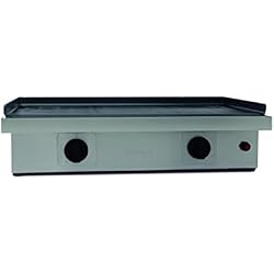 Simogas Plancha gaz Silver 75 Plaque Acier 75 cm 8-10 Personnes, INOX