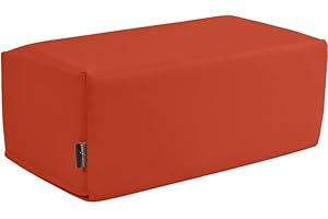 Pader Medi Tech Orthopädisches Entlastungskissen, Positurkissen 50x25x20cm I Bandscheibenkissen, Stufenkissen, Lagerungskissen für Beine mit festem Schaumkern (09 Karneol)