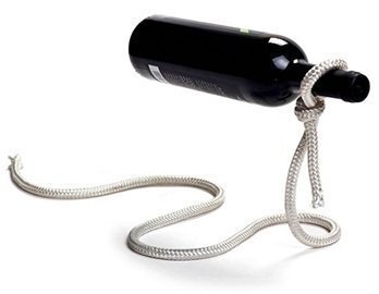 EQLEF® Magie Seil Wine Bottle Holder, Kreativ Seil Weinregal, Hängeweinregal , Weinständer, Flaschenhalter - 2