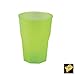 Produktbild Becher Achteckige Happy Cocktail PP 350 cc cf 20 Stück Verde Mela Trasparente Satinato