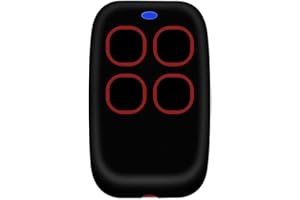 BAYNOS Telecomando cancello universali multifrequenza da 280 a 868 mhz, radiocomando 4 Canali universale, rolling code programmabile per portone garage (Rosso)