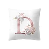 ABsoar Kissenhülle Dekokissen Fall Throw Pillow Covers Bettwäsche Für Autos Sofakissen Kinder Zimmer Dekoration Brief Kissen Englische Alphabet Kissenbezüge 45 * 45cm