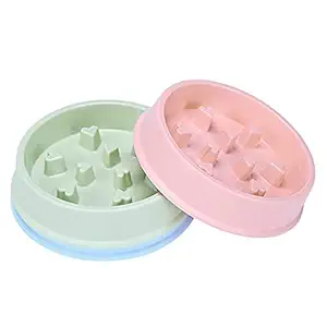 Pets Empire Slow Feeder Bowl, Pets Slow Eating Bowl, Interactive Feeder, Anti Choking Bowl, Bloat Stop Dog Bowl, Feeding Bowl for Dogs/Cats - Pink