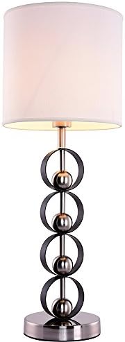Sampa Helios 452013 Ring Brass Lamp Stainless Steel and Wood + White
