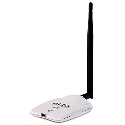 Alfa Awus036Nhr - 2000Mw High-Gain 2W 802.11 B / G / N Wireless Usb Adapter - Wireless-N Wi-Fi 150Mbps 802.11M - 2.4 Ghz - 5 Dbi Antenna - Long Range - Chipset Realtek - Il Più Forte Sul Mercato - Ultima Versione