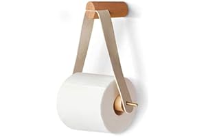 JEEZAO Porta Carta Igienica in Legno per Bagno Bar Cucina,Semplicità Moderna Europea Porta Rotolo da Parete