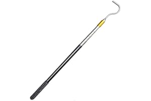 NOLACE 41cm-150cm Teleskopstange mit Haken für Sonnensegel Keder,Bootshaken,Markisenöffner – Markisenöffner-Abzieherstange Schlangenhaken,Edelstahl Reptilienfänger Ausziehbarer Schlangenhaken für