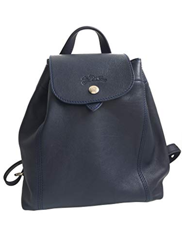 Preisvergleich Produktbild Original Longchamp Le Pliage Cuir Ruckack Navy