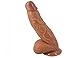 Produktbild Samon Handfrei 9 Zoll Realistische Dldo Große Long Pleasure Spielzeug für Frauen Männer Weich-PVC Braun