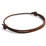 Dezentes KOMIMAR Surfer Armband Whisky - cool lässiger Surf Style - Freundschaftsarmband - Snowboarder - Skater - Segeln - Wichteln - Geschenkidee - Handgemacht - Yachting