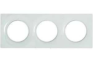 Schneider Electric S520706 Plaque 3 postes Odace Styl Blanc