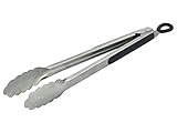 aus rostfreiem Edelstahl Ilsa Grillzange mit Silikon-Griffeinlagen 40 cm Edelstahl