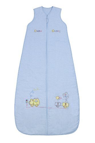 Saco de repetición Saco de dormir infantil para todo el año Uso 2.5 tog en azul para niño - Tren de - 130 cm/3 - 6 años
