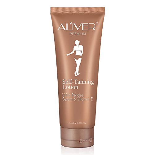 Crème Bronzante Crème Hydratant Autobronzant Lotion Auto-Bronzante Biologique et Naturelle Développe un Hale et un Bronzage Doré sans Traces sur le Visage le Corps 100 ml