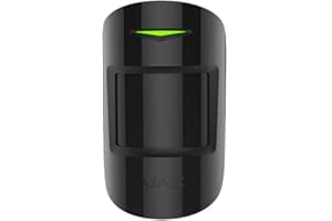 SD FIRE ALARMS Ajax Systems Motion Protect 22939 Détecteur de Mouvement immunitaire sans Fil pour Animal Domestique Noir