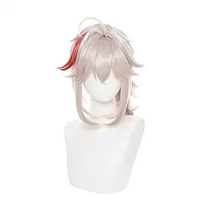 Anime Cosplay Wig, Genshin Impact Wig, with Free Wig Cap, for Halloween, Party, Carnival, Nightlife, Concerts, Weddings (Kaedehara Kazuha Wig)