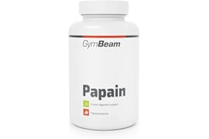 ‎GYMBEAM GymBeam Papaya Extract (Papain) (Capsules) - 200 mg per Daily Dose, Practical Vegan Capsules, Support Protein Digestion, with Natural Papaya Enzymes, 90 Caps