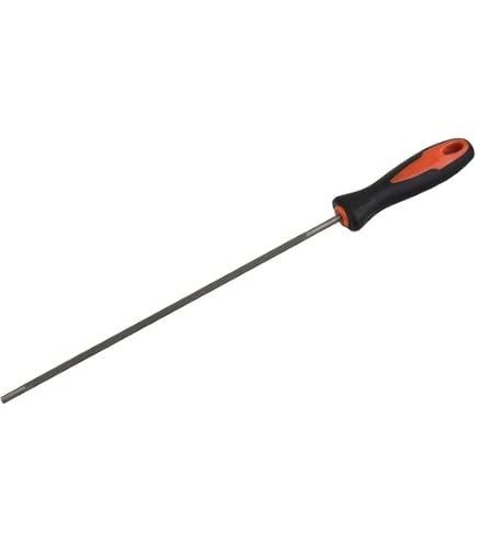 Jeu De 3 Limes Rondes Pour Affûtage Chaîne De Tronçonneuse - Diamètres 4.0, 4.8, 5.0 Mm - Acier - Neuf