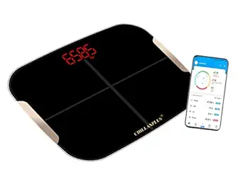 CHILLAXPLUS Weight Machine, Weight Machine for Body Weight, Weighing Machines, Weighing Scale, Weighing Machine for Body weight, Digital Weight Machine, weighing scale, Weight Machine for Human body, Weight Scale, Wait Machine - Black
