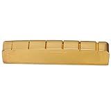 cejilla de hueso o bronce 100 nuevo y de alta calidad. Homyl Nuevo Cejuela Ranurada para Guitarra Eléctrica de 6 Cuerdas Accesorios de Instrumento Musical - 43 x 6 x 8mm
