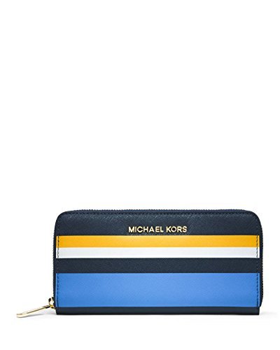 Preisvergleich Produktbild Michael Kors Jet Set Travel Stripe Zip Around Continental Wallet