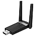 Produktbild Drahtlose WiFi Adapter Wireless Network mit 5 dBi Antenne für PC/Desktop/Laptop/Tablet, Dual-Band-2.4G / 5G 802.11 ac, Unterstützung für 10 Fenster / 8.1/07.08 / XP/Vista MAC OS, Schwar