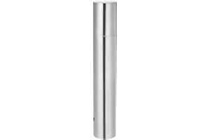 Operitacx Stainless Steel Certificate Tube 11 Inch Document Storage Cylinder Box with Stable Base for Birth Certificate Diploma Organizer Desktop Decoration