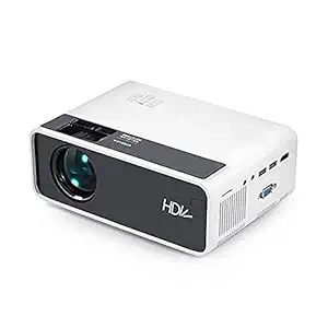 AKEYAUN Projector 2800 Lumens 1080p Supported Resolution Multiple Ports Built-in Speaker Portable Basic Version Home Cinema Projector with Remote Control HD Projector